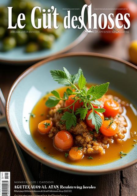 Couverture du magazine de gastronomie 'Le Goût des Choses'